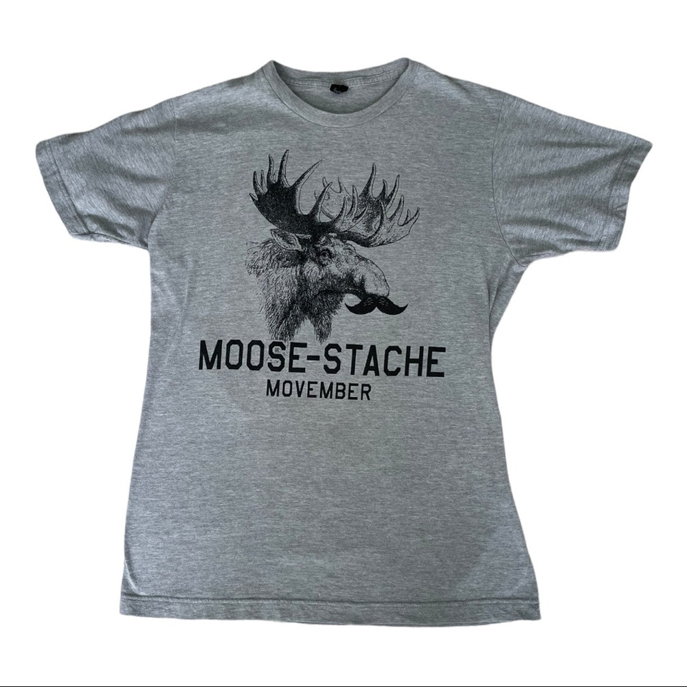 TULTEX T-SHIRT GRAY T-SHIRT SIZE M - Picture 2 of 3